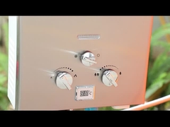 LP Gas Water Heater Stainless Steel Panel Outdoor Shower 6L