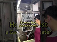 Gas water heater safety testing