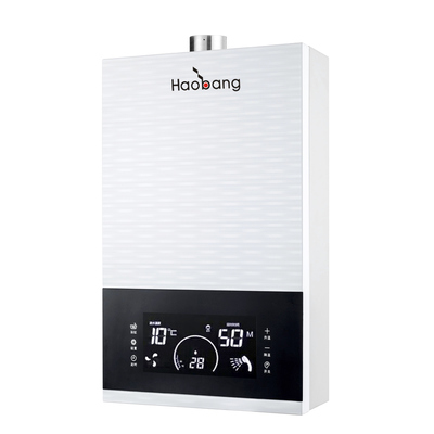 Wall Mounted Flue Gas Water Heater with LED Display Copper Heat Exchanger and Over 90% Heat Efficiency
