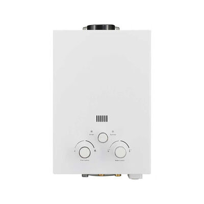 Energy Efficiency 85 Percent Flue Gas Water Heater Built with Glass Panel Material Supporting LPG 2800Pa and NG 2000Pa Gas Pressure Usage