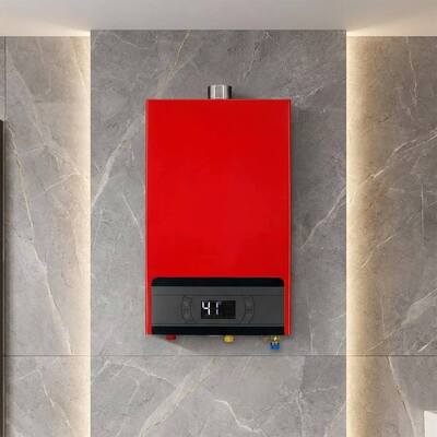 Adjustable Thermostat Direct Vent Gas Water Heater Compact Size Space Saving Design Perfect for Tight Installation Areas